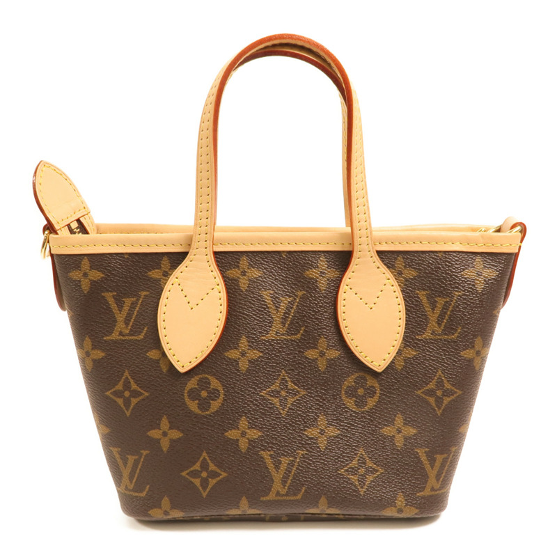 LOUIS VUITTON Monogram Neverfull BB金扣手挽肩背兩用袋-1