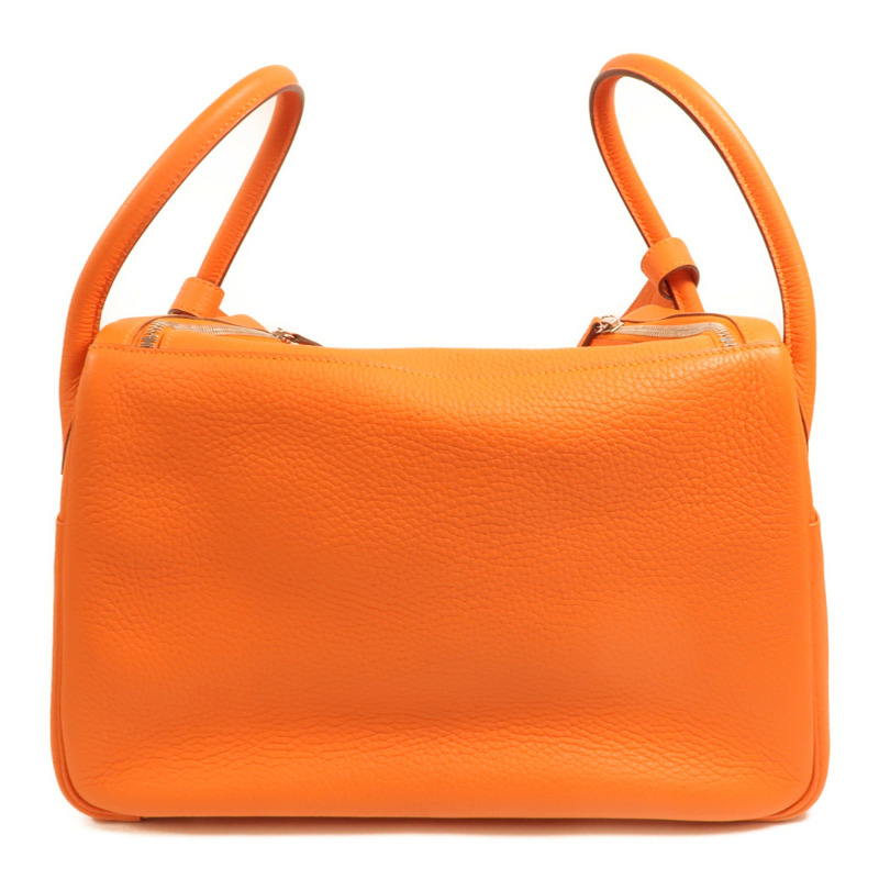 HERMES Clemence皮革Lindy 34銀扣手挽肩背兩用袋-1