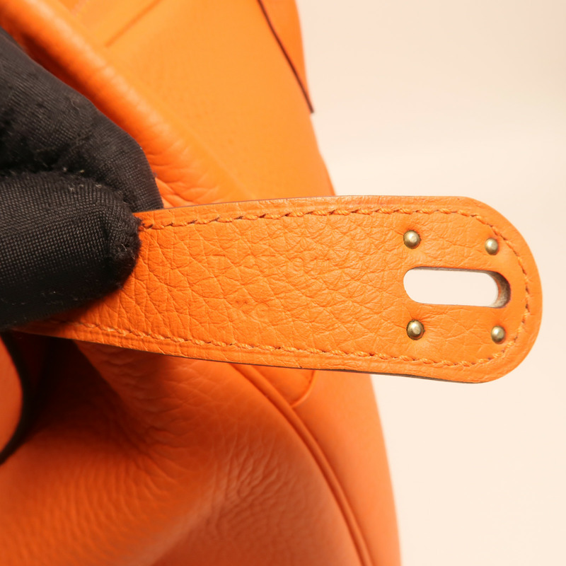 HERMES Clemence皮革Lindy 34銀扣手挽肩背兩用袋-6