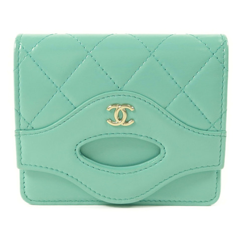 CHANEL 牛皮皮革Card Case金扣卡片套