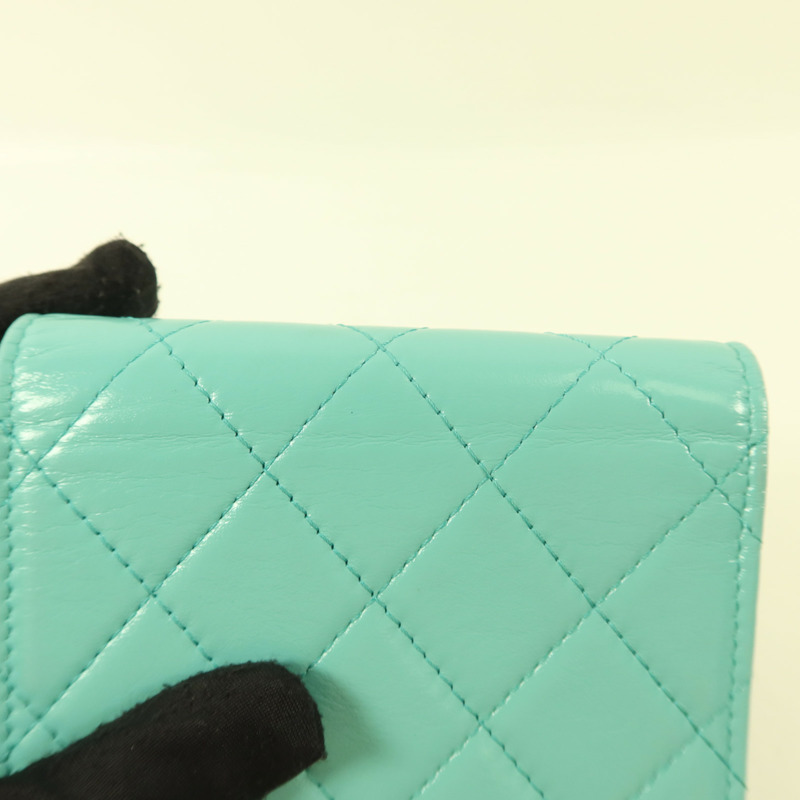 CHANEL 牛皮皮革Card Case金扣卡片套-14