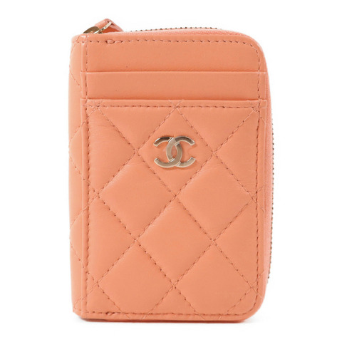 CHANEL 羊皮皮革Card Case金扣卡片套