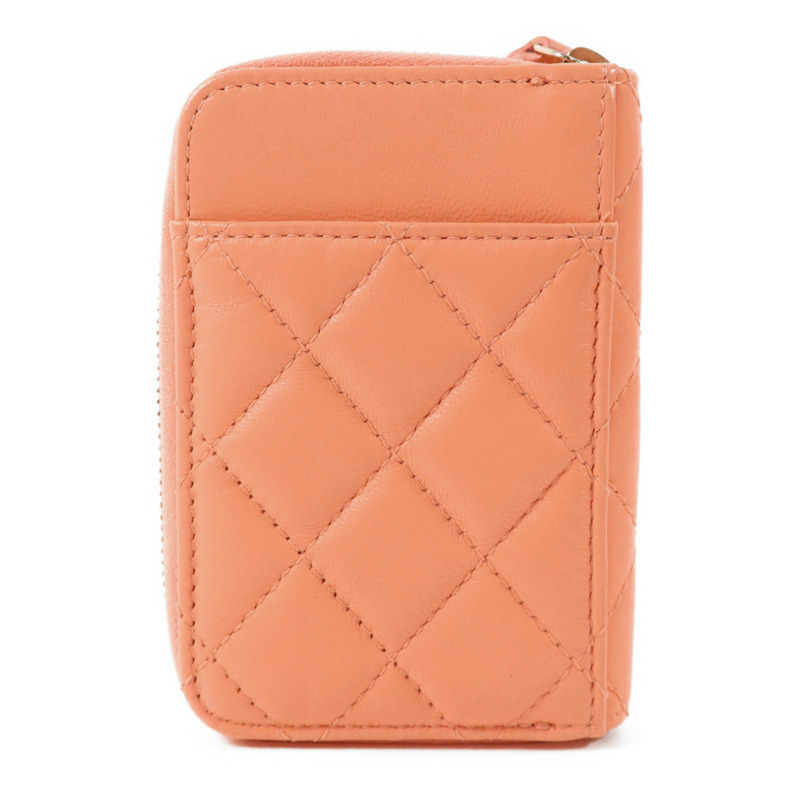 CHANEL 羊皮皮革Card Case金扣卡片套-1