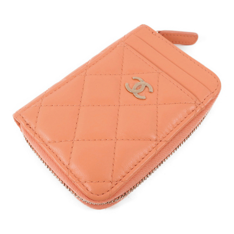 CHANEL 羊皮皮革Card Case金扣卡片套-2