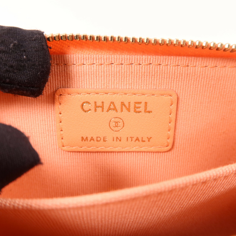 CHANEL 羊皮皮革Card Case金扣卡片套-5