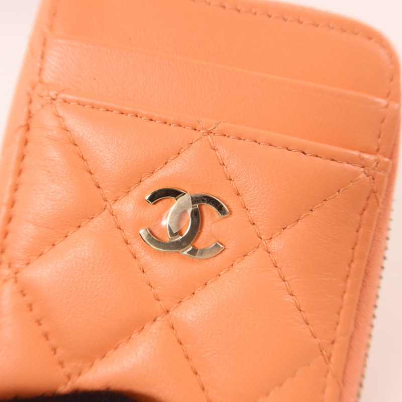 CHANEL 羊皮皮革Card Case金扣卡片套-7
