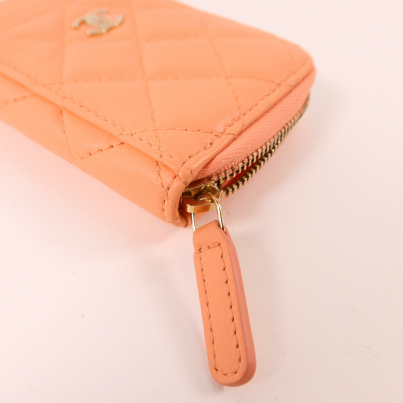 CHANEL 羊皮皮革Card Case金扣卡片套-8