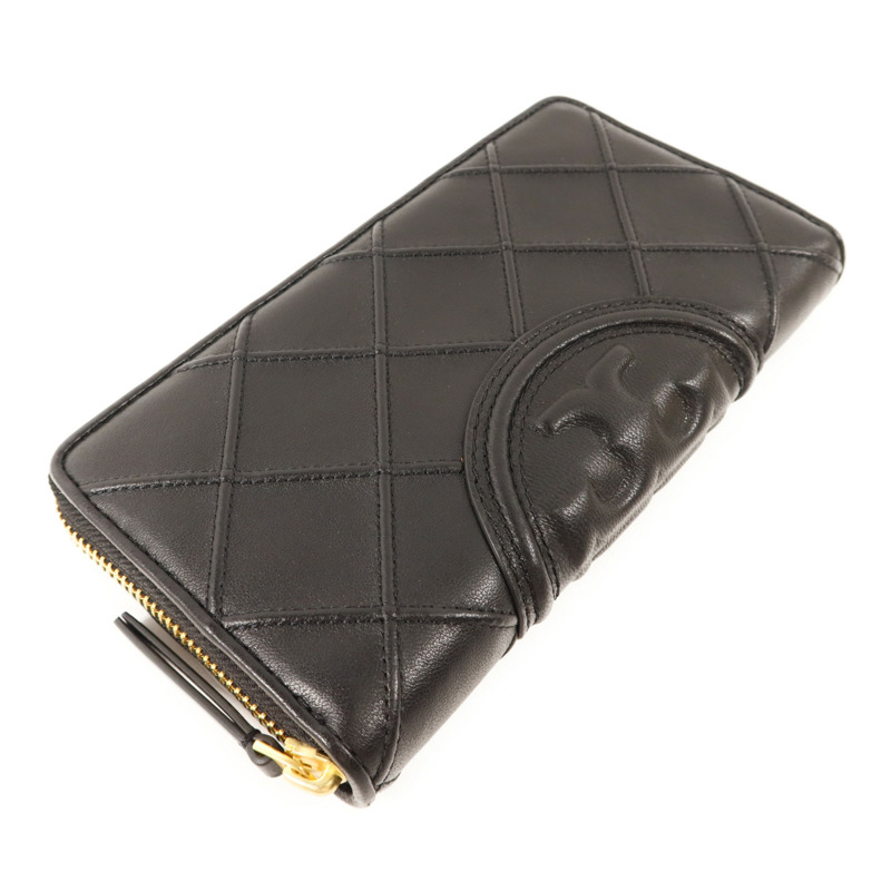 Tory Burch 牛皮皮革Long Round Wallet金扣長錢包-2