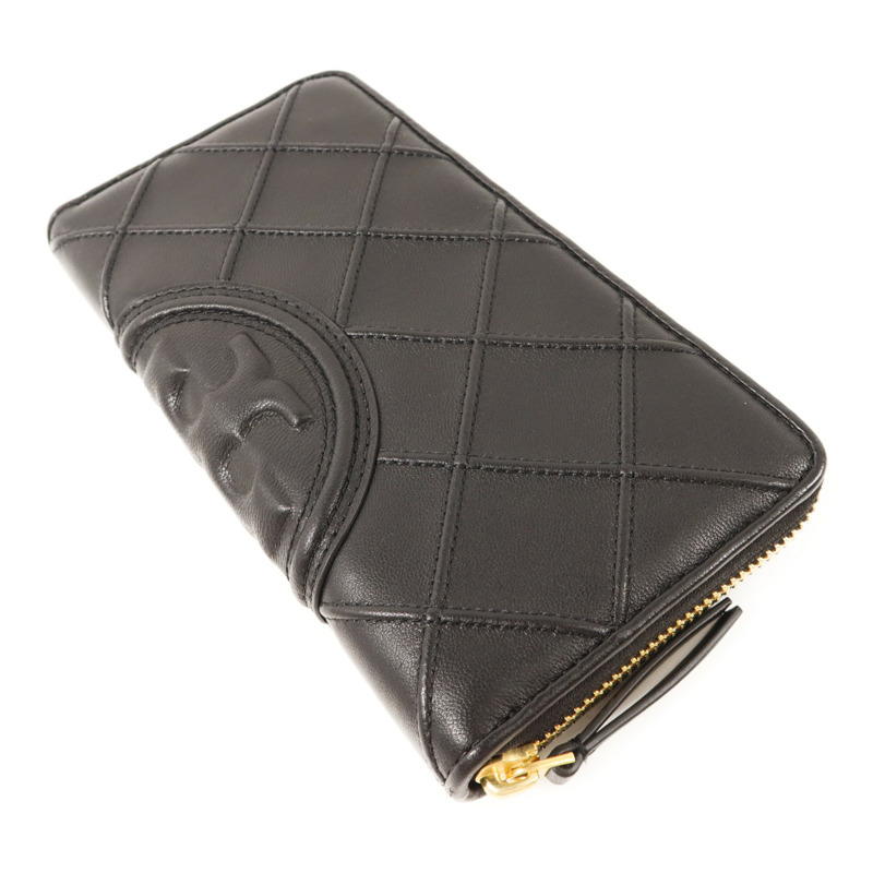 Tory Burch 牛皮皮革Long Round Wallet金扣長錢包-3