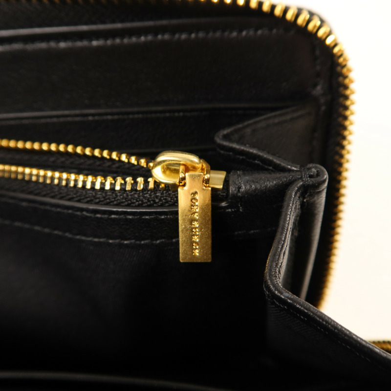 Tory Burch 牛皮皮革Long Round Wallet金扣長錢包-7