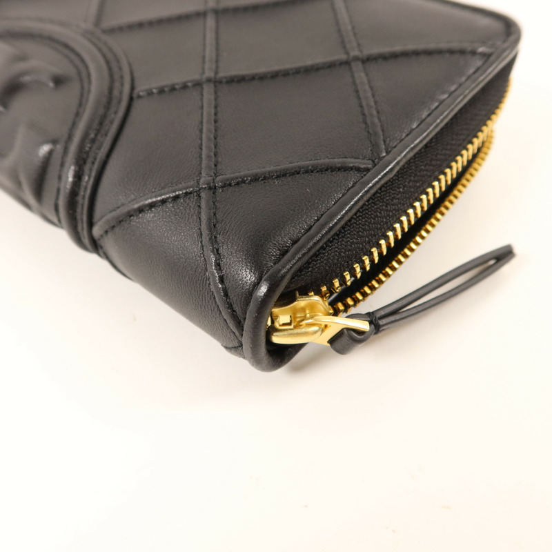 Tory Burch 牛皮皮革Long Round Wallet金扣長錢包-8