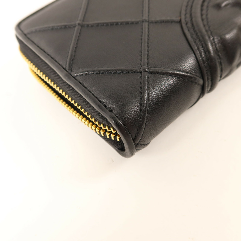 Tory Burch 牛皮皮革Long Round Wallet金扣長錢包-9