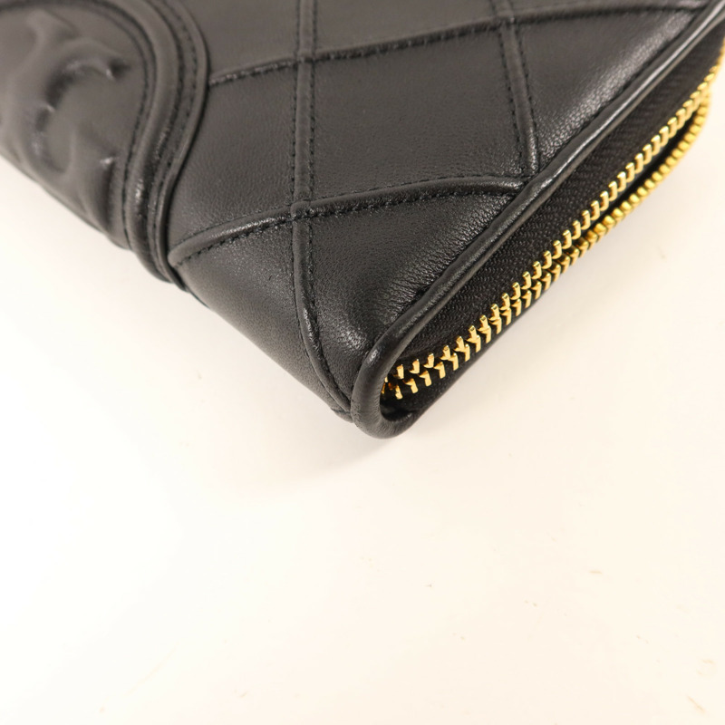 Tory Burch 牛皮皮革Long Round Wallet金扣長錢包-10