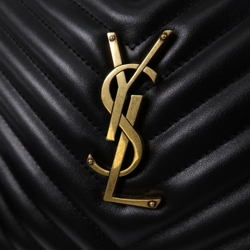 SAINT LAURENT 牛皮皮革LOU Camera Bag金扣肩背袋-6
