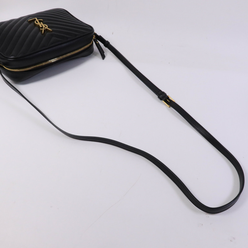 SAINT LAURENT 牛皮皮革LOU Camera Bag金扣肩背袋-9
