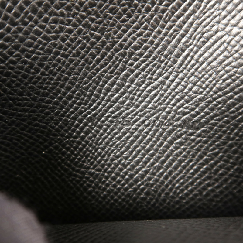 HERMES Epsom皮革Kelly Pocket Wallet金扣錢包Noir-7