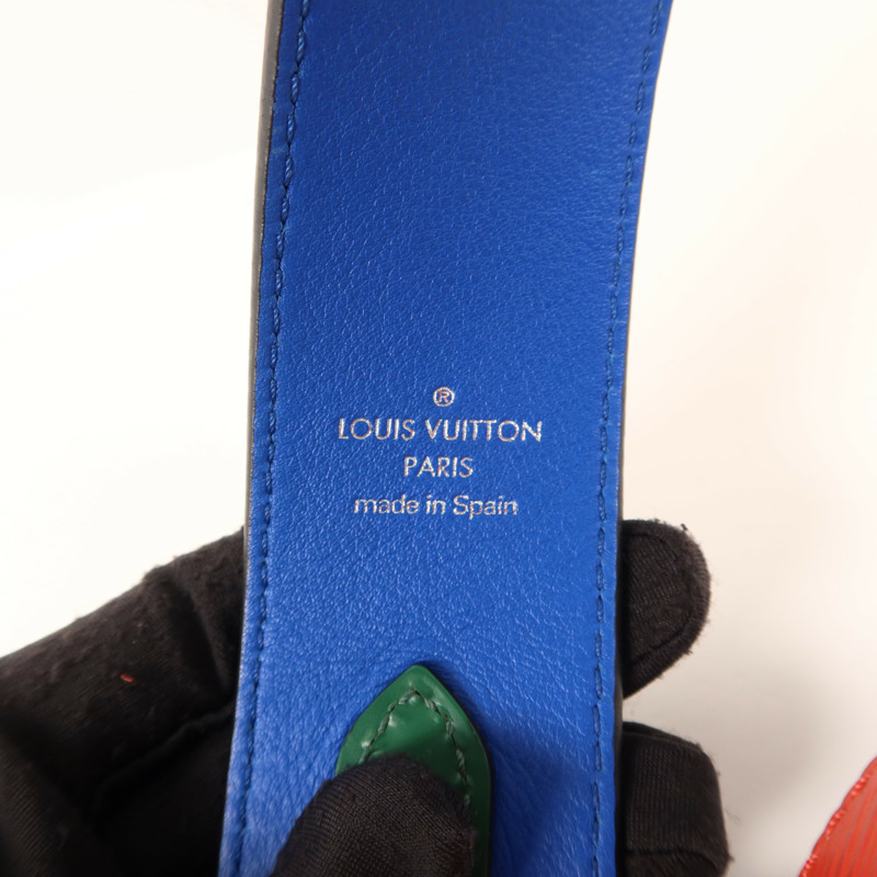 LOUIS VUITTON Epi Wide Shoulder Strap 90cm銀扣肩帶-4