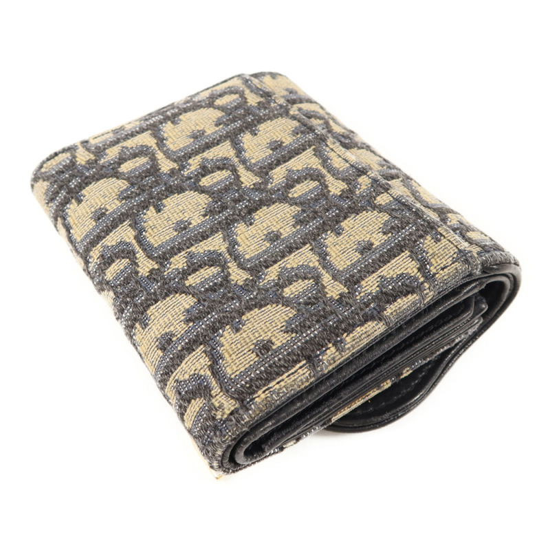 Dior 帆布Saddle Wallet金扣錢包-3