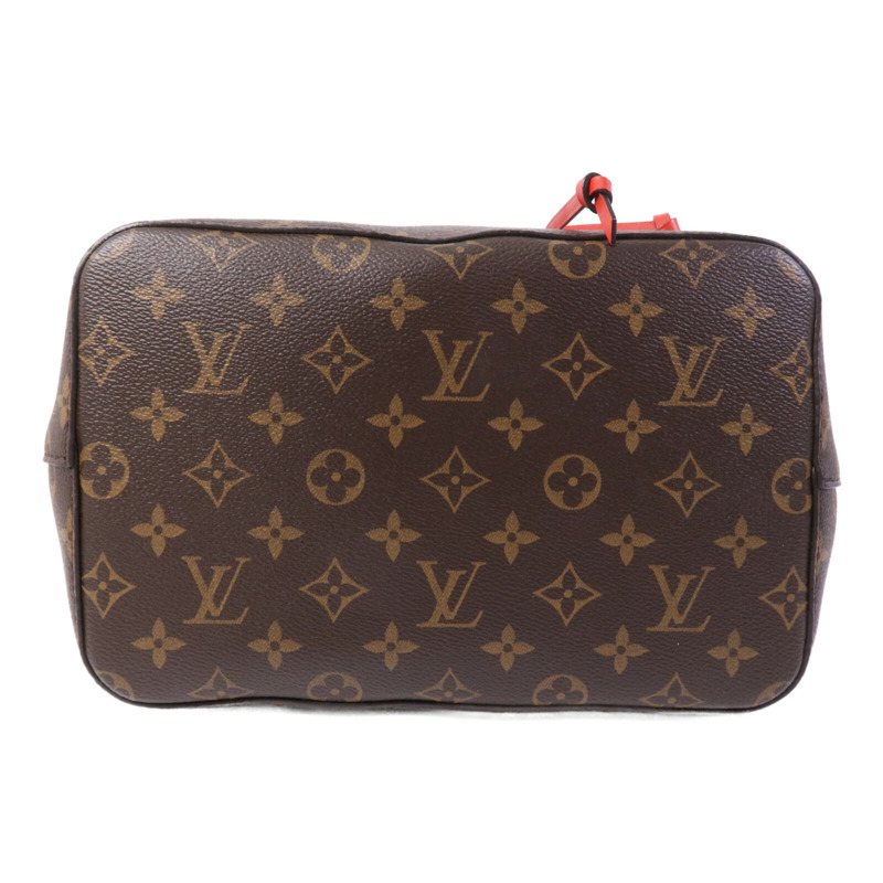 LOUIS VUITTON Monogram Neo Noe Bucket Bag金扣肩背袋Coquelicot-3