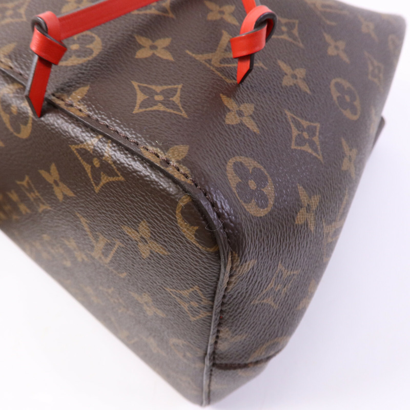 LOUIS VUITTON Monogram Neo Noe Bucket Bag金扣肩背袋Coquelicot-10