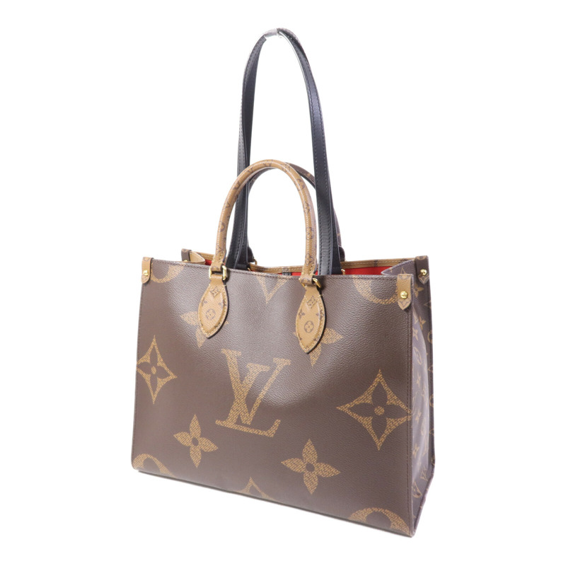LOUIS VUITTON Monogram Giant On The Go MM金扣手挽肩背兩用袋-2