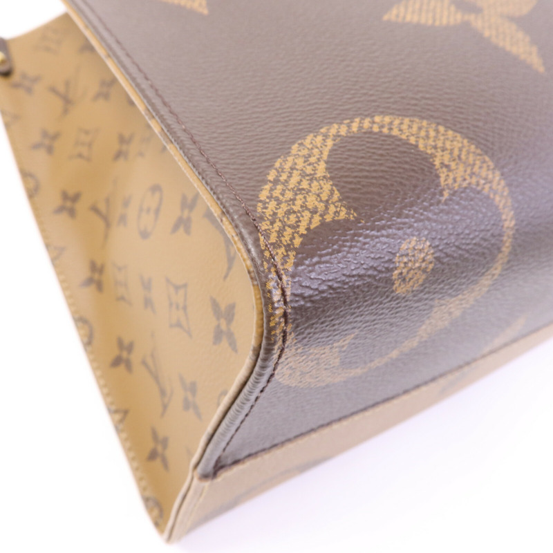 LOUIS VUITTON Monogram Giant On The Go MM金扣手挽肩背兩用袋-8