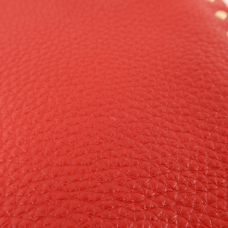 Valentino 牛皮皮革Pouch金扣小袋-12