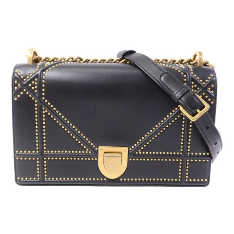 Dior 牛皮皮革Diorama金扣肩背袋