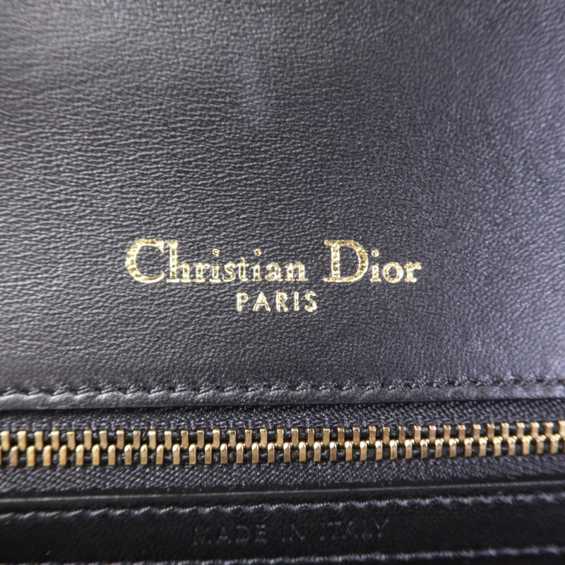 Dior 牛皮皮革Diorama金扣肩背袋-5