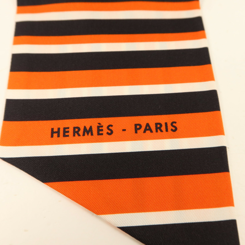 HERMES 絲質Maxi Twilly絲巾-4