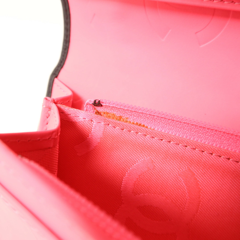 CHANEL 牛皮皮革Cambon Long Bifold Wallet銀扣長錢包-18