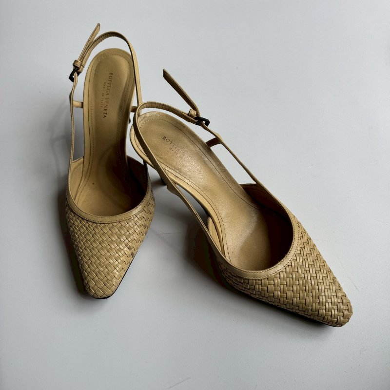 💝超優惠價格💝 BV 編織款高跟涼鞋 35.5-0