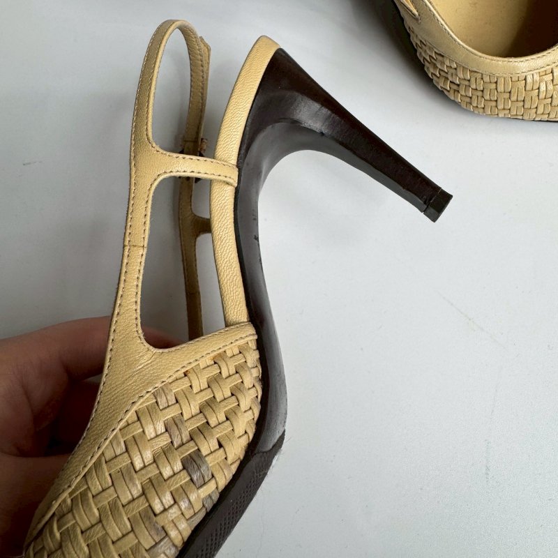 💝超優惠價格💝 BV 編織款高跟涼鞋 35.5-5