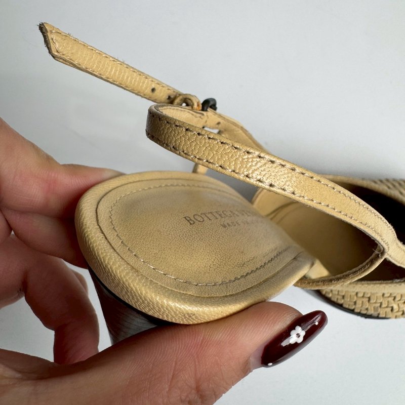 💝超優惠價格💝 BV 編織款高跟涼鞋 35.5-10