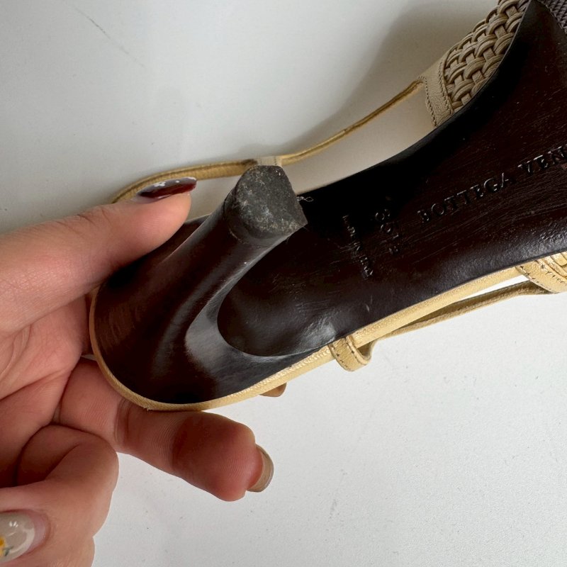 💝超優惠價格💝 BV 編織款高跟涼鞋 35.5-15