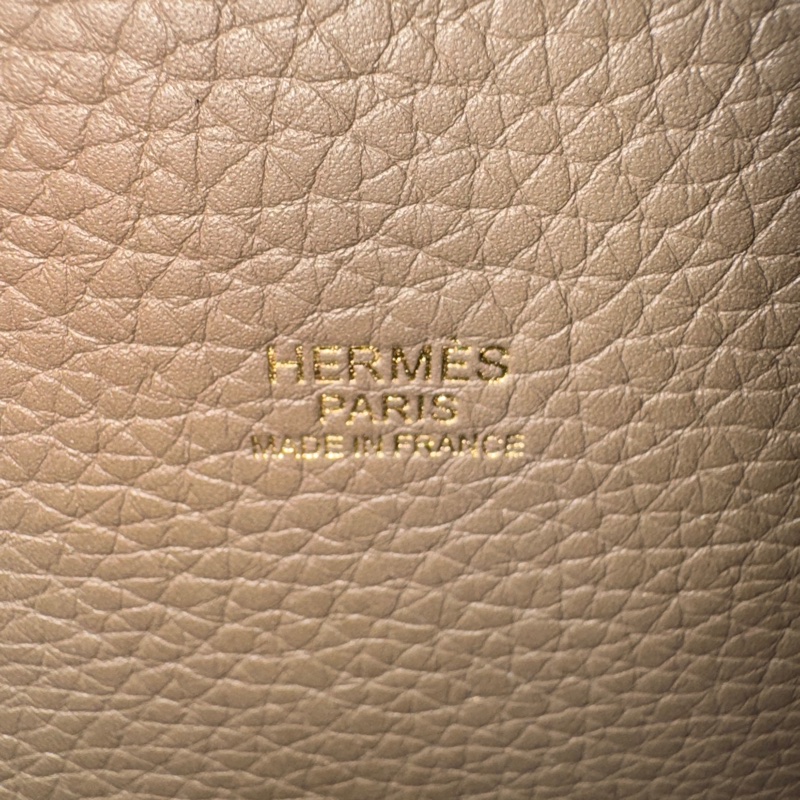 愛馬仕菜籃子Hermes Picotin18大象灰18 Etoupe 金釦T/C皮 #H056289 W刻-10