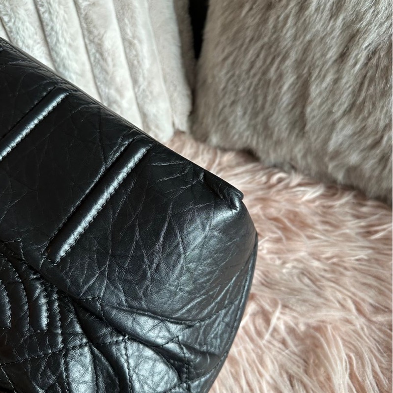 香奈兒黑色皮革鏈條托特包 多容量 鏈條包 肩背包 手提包 Chanel Paris-Moscow Black Calfskin Moscow Shopping small Tote chain bag-12