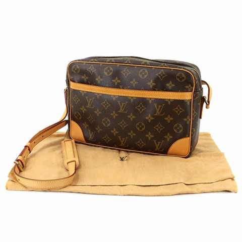 路易威登 Monogram Trocadero 30 肩手提包，棕色，M51272，金色五金。