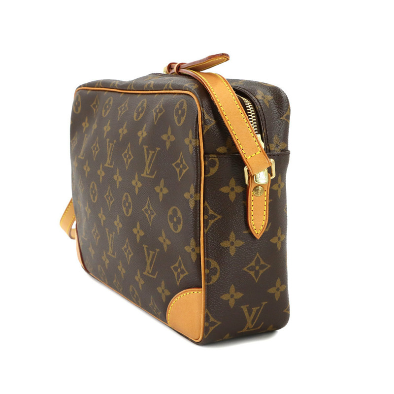 路易威登 Monogram Trocadero 30 肩手提包，棕色，M51272，金色五金。-2