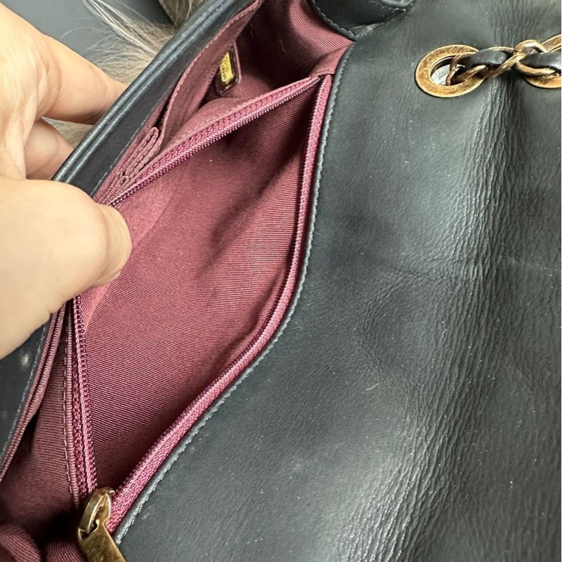 香奈兒單蓋包黑色小牛皮單蓋鏈條包 肩背包 斜背包 香奈兒 bag 斜挎包 單蓋包 CC chanel black calfskin single flap chain-25