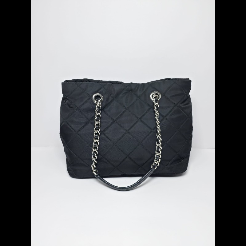 Prada 黑色Tessuto Impuntu Tote Bag(可單肩/斜背)-3