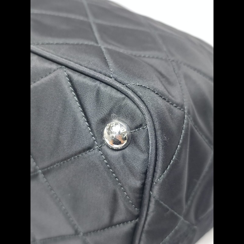 Prada 黑色Tessuto Impuntu Tote Bag(可單肩/斜背)-9