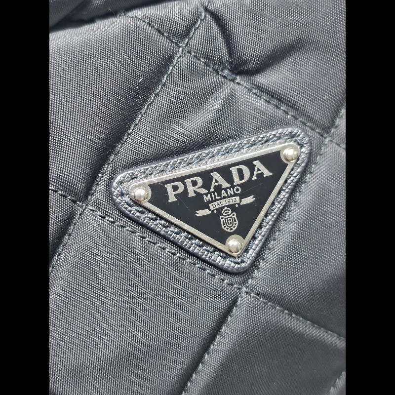 Prada 黑色Tessuto Impuntu Tote Bag(可單肩/斜背)-13