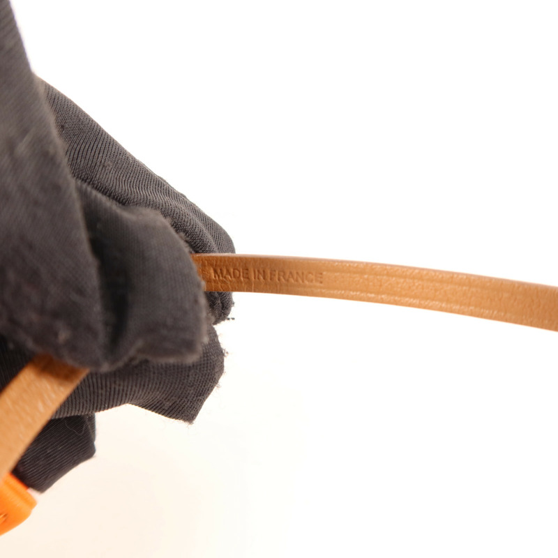 HERMES Milo皮革/Swift皮革Sac Orange Bag Charm掛飾Orange-5