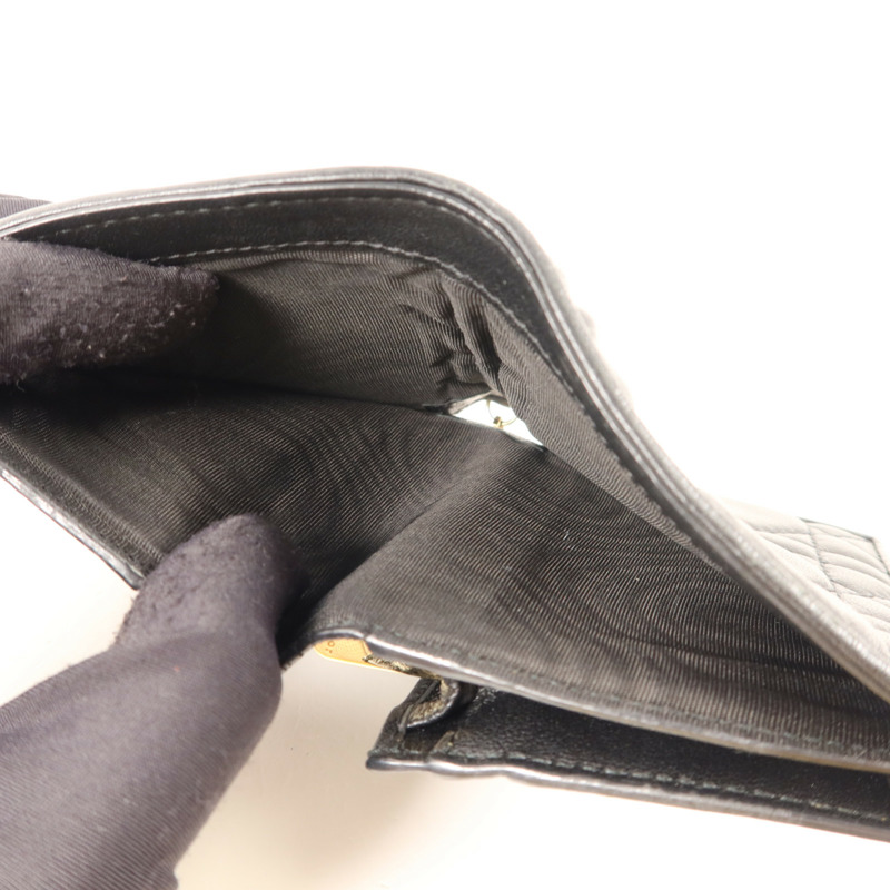 Dior 羊皮皮革Mini Lady Dior Gardenia Wallet金扣錢包-5