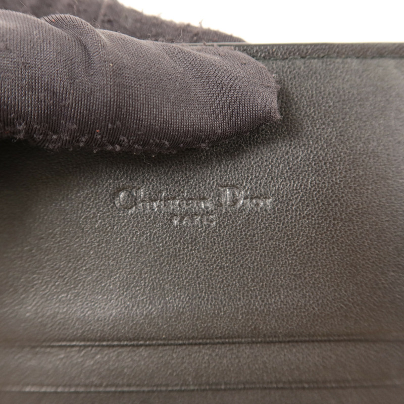 Dior 羊皮皮革Mini Lady Dior Gardenia Wallet金扣錢包-6