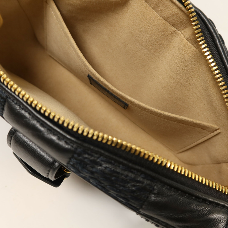 LOUIS VUITTON 羊皮皮革Troca PM金扣鏈帶手挽肩背兩用袋-4