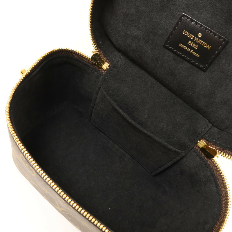 LOUIS VUITTON Monogram Reverse Vanity PM金扣鏈帶手挽肩背兩用袋-4