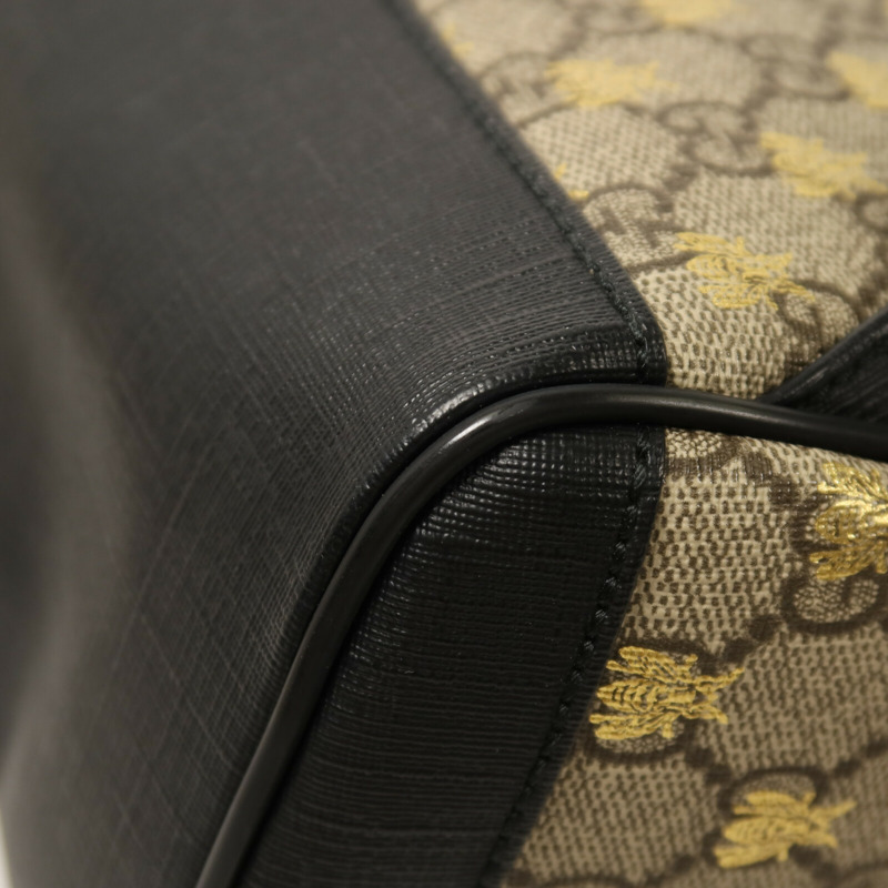 GUCCI 塗層帆布GG Supreme Backpack金扣背包-13