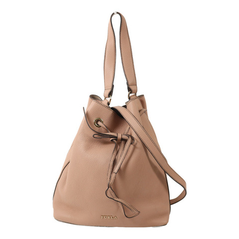 Furla 牛皮皮革Shoulder Bag金扣手挽肩背兩用袋